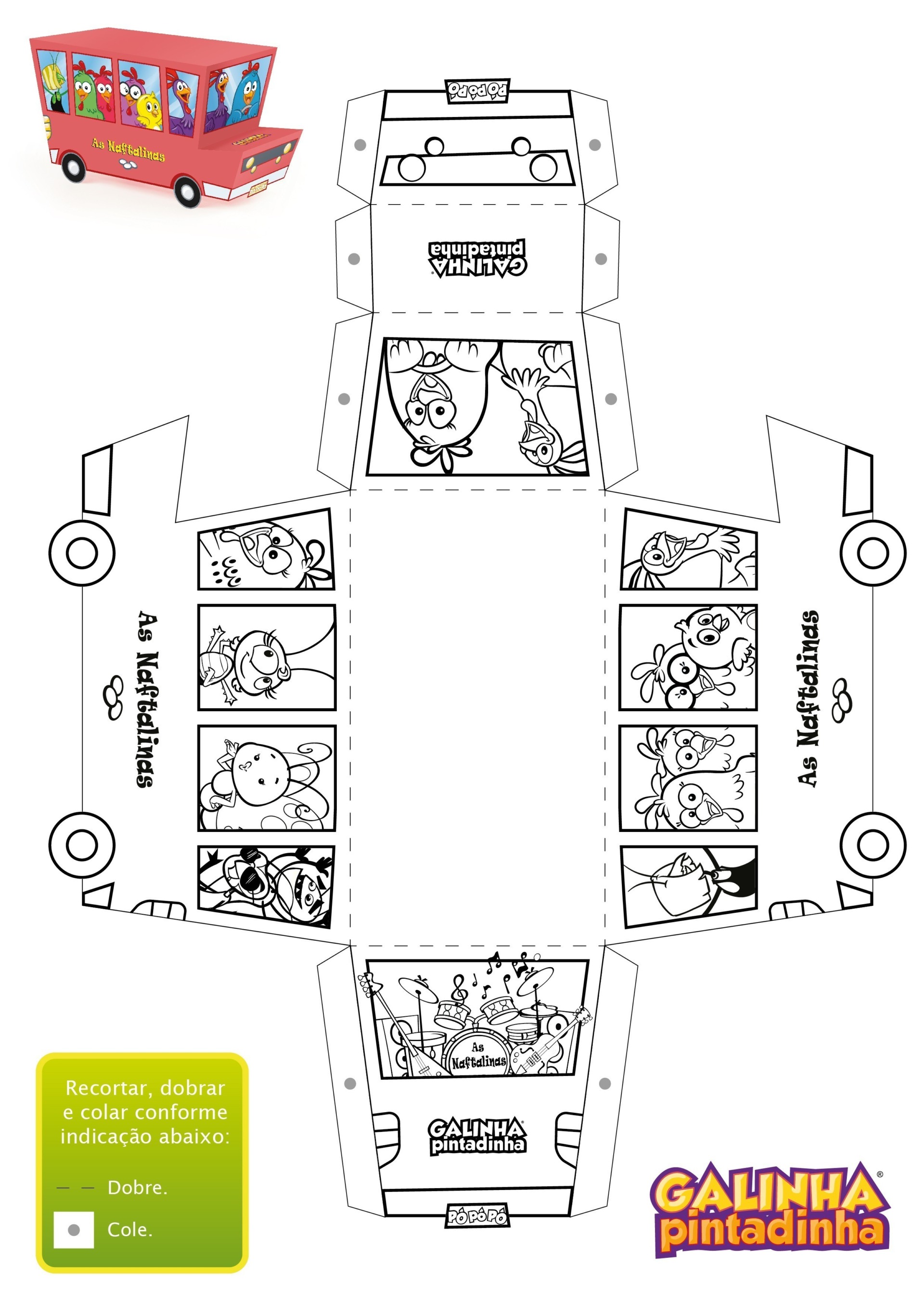 Paper toys - Site Oficial da Galinha Pintadinha