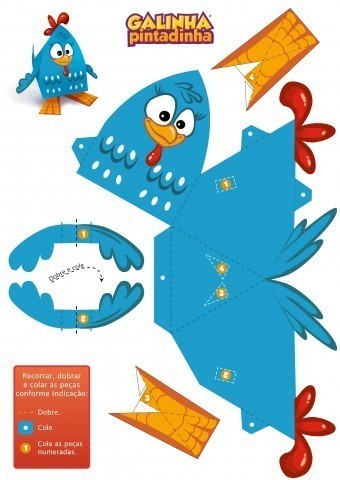 Paper toy - Galinha Pintadinha