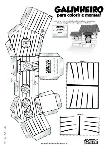 Paper toy - Galinheiro