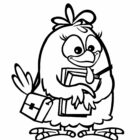 Desenho para colorir - Galinha Pintadinha