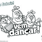 Desenho para colorir - Vem dançar!