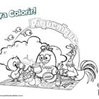 Desenho para colorir - Piquenique
