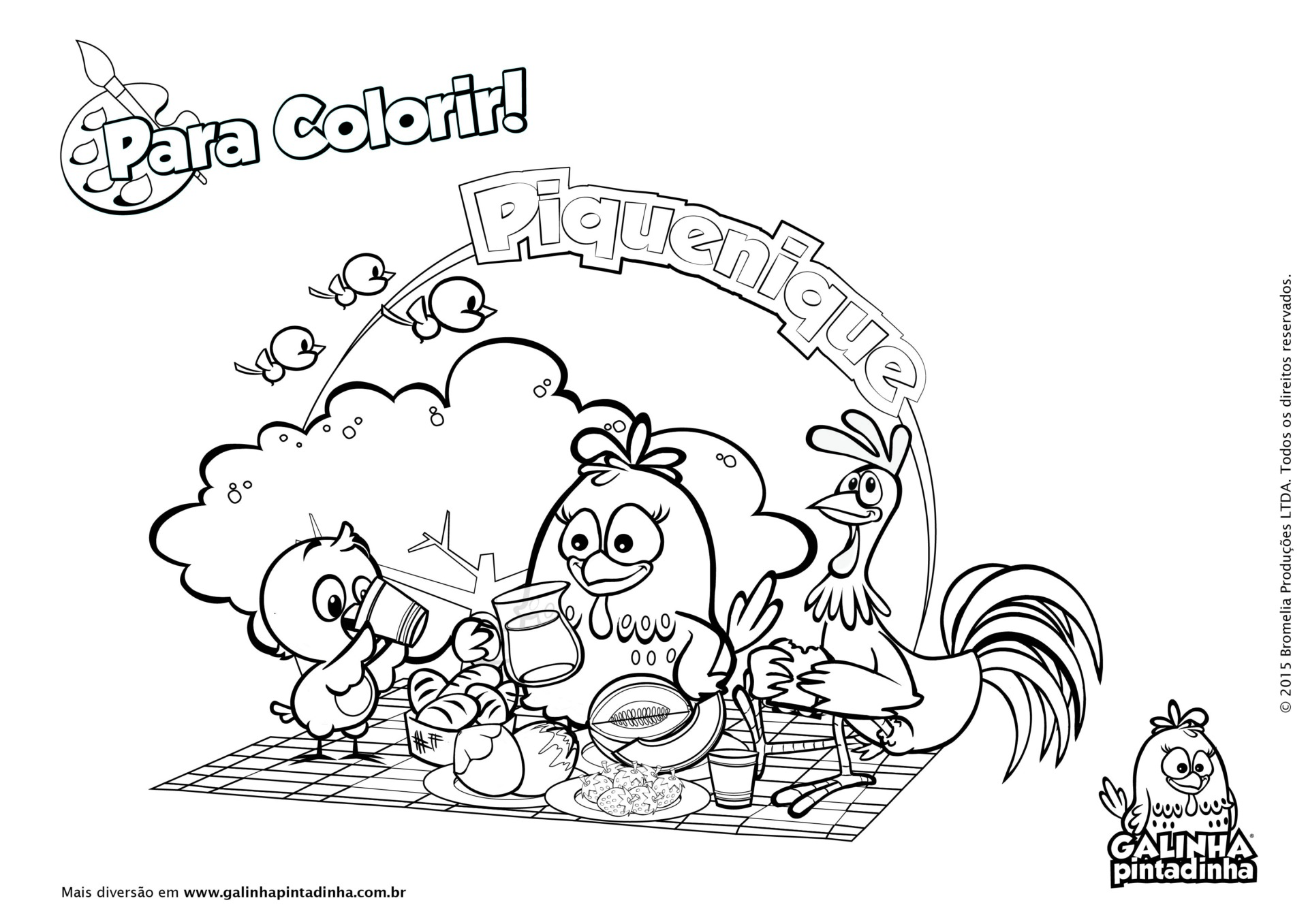 Colorir GALINHA PINTADINHA  Super Desenhos para Colorir!