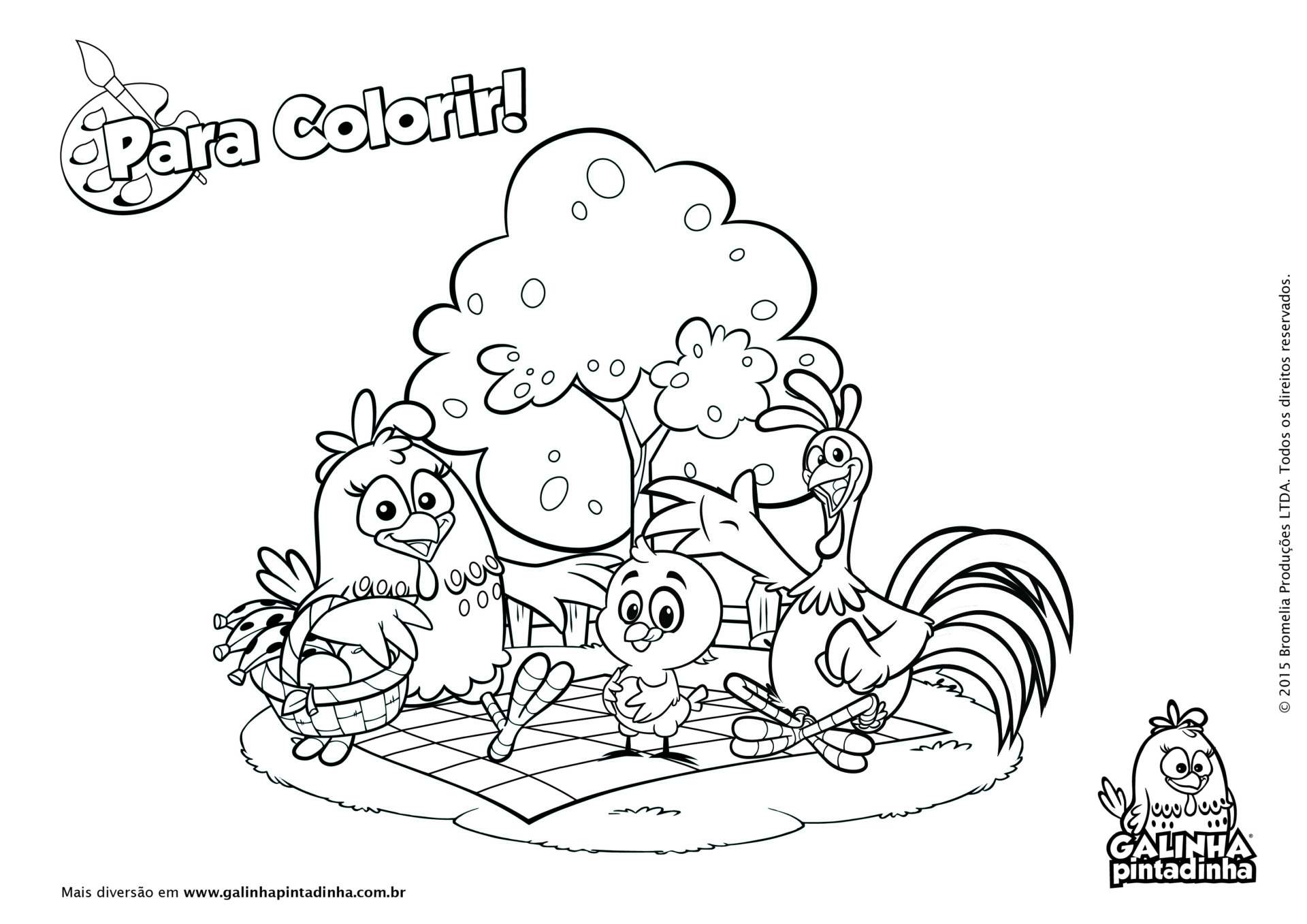 Desenhos da Galinha Pintadinha para Colorir e Pintar - Tudo Para Colorir