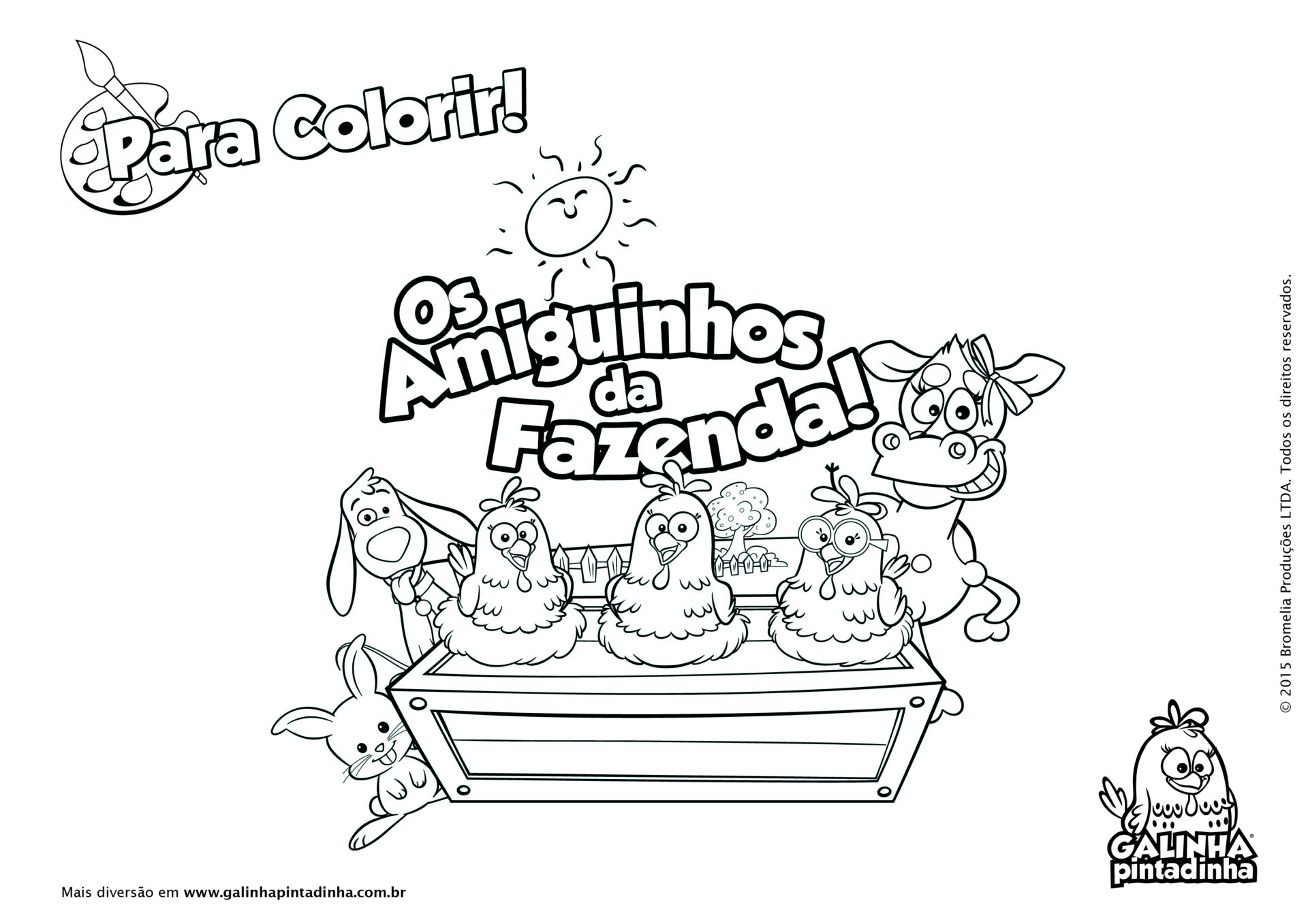 Desenho de Galinha para Colorir - Colorir.com