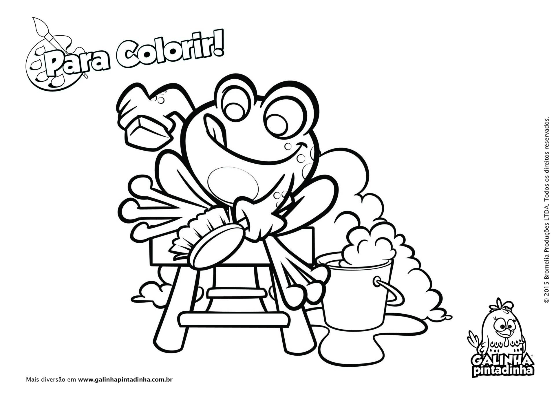 Galinha Pintadinha - Brincando de colorir - com alça