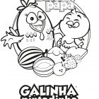 Desenho para colorir - Hora do papá