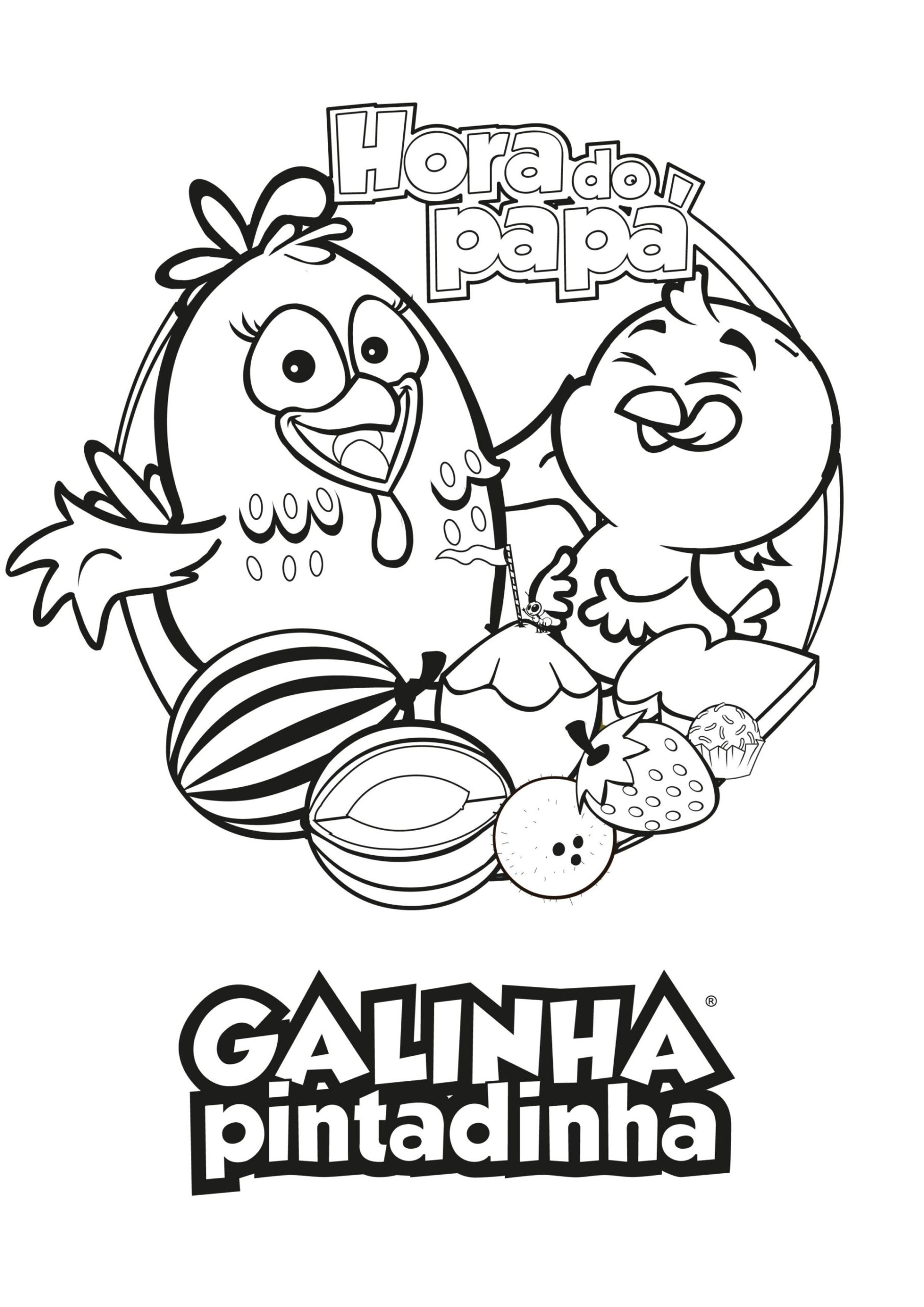 20 Desenhos da Galinha Pintadinha para Colorir e Imprimir - Online Cursos  Gratuitos