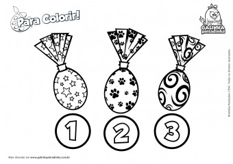 Ovo de Páscoa para colorir